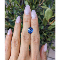 3.50 Ct. Blue Sapphire from Ceylon (Sri Lanka) Life Style