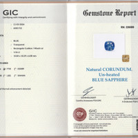 5.55 Ct. Blue Sapphire from Ceylon (Sri Lanka) Scan Report