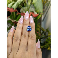 5.55 Ct. Blue Sapphire from Ceylon (Sri Lanka) Life Style