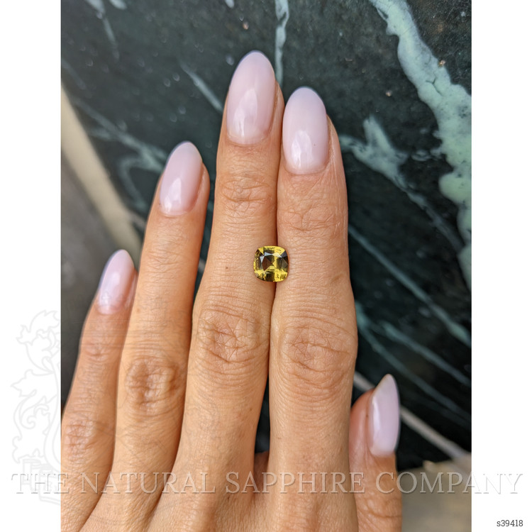 1.59 Ct. Yellowish Brown Sapphire from Ceylon (Sri Lanka)