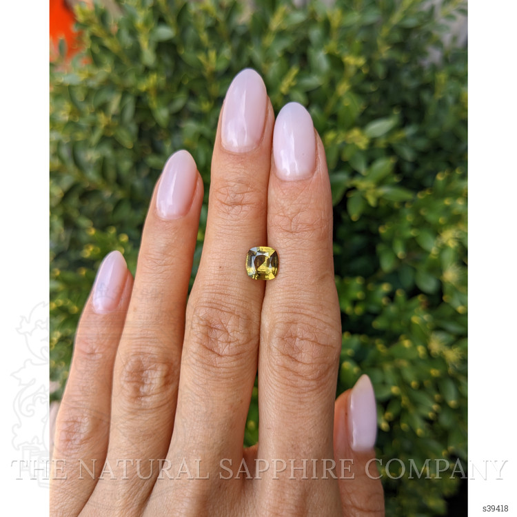 1.59 Ct. Yellowish Brown Sapphire from Ceylon (Sri Lanka)