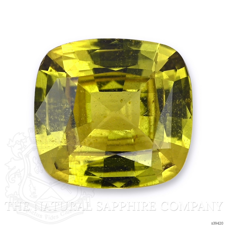 2.21 Ct. Yellowish Green Sapphire from Ceylon (Sri Lanka)