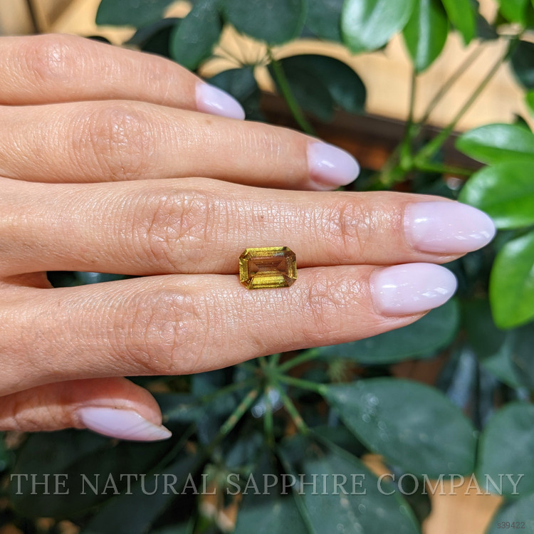 2.31 Ct. Yellowish Brown Sapphire from Ceylon (Sri Lanka)