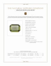 1.68 Ct. Green Sapphire from Ceylon (Sri Lanka) Scan Report