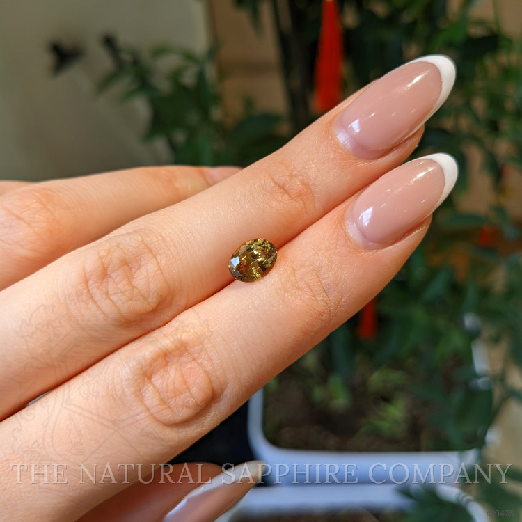 2.10 Ct. Yellowish Brown Sapphire from Ceylon (Sri Lanka)