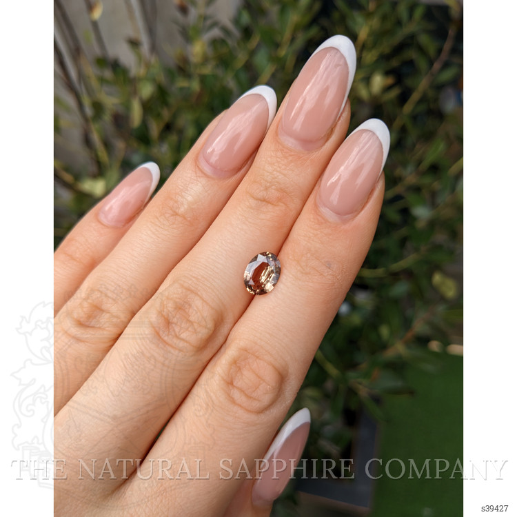 1.81 Ct. Pinkish Brown Sapphire from Ceylon (Sri Lanka)