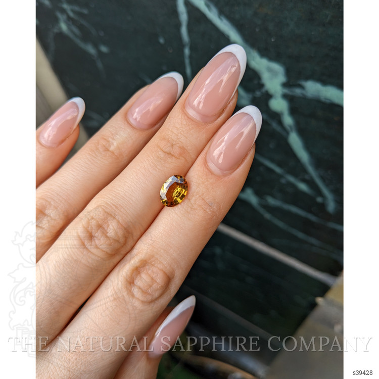 2.04 Ct. Yellowish Brown Sapphire from Ceylon (Sri Lanka)