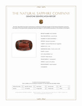 2.56 Ct. Pinkish Brown Sapphire from Ceylon (Sri Lanka) Scan Report