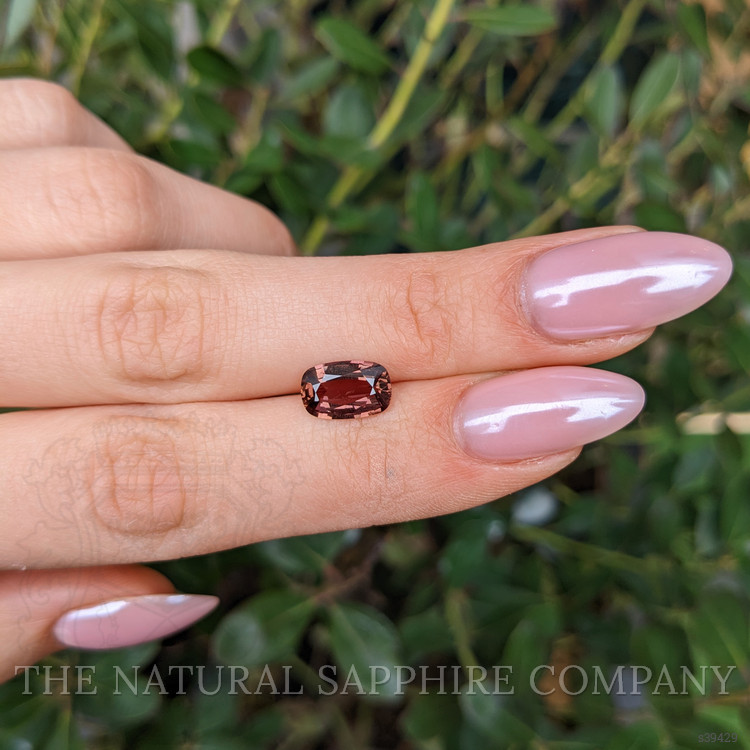 2.56 Ct. Pinkish Brown Sapphire from Ceylon (Sri Lanka)