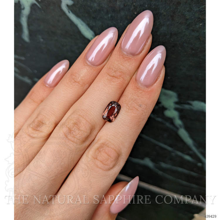 2.56 Ct. Pinkish Brown Sapphire from Ceylon (Sri Lanka)