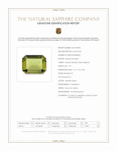 1.97 Ct. Yellowish Green Sapphire from Ceylon (Sri Lanka) Scan Report