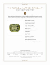 2.07 Ct. Yellowish Green Sapphire from Ceylon (Sri Lanka) Scan Report