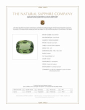 2.47 Ct. Green Sapphire from Ceylon (Sri Lanka) Scan Report
