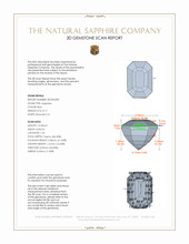 8.17 Ct. Blue Sapphire from Ceylon (Sri Lanka) 3 D Scan Report