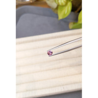 0.45 Ct. Purplish Pink Sapphire from Ceylon (Sri Lanka) Life Style