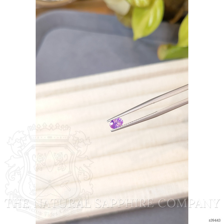 0.43 Ct. Purplish Pink Sapphire from Ceylon (Sri Lanka)