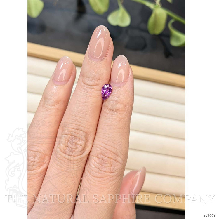 0.90 Ct. Purple Sapphire from Ceylon (Sri Lanka)