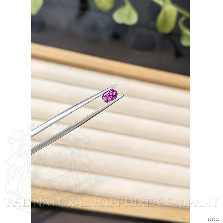 0.65 Ct. Pinkish Purple Sapphire from Ceylon (Sri Lanka)
