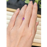 0.65 Ct. Pinkish Purple Sapphire from Ceylon (Sri Lanka) Life Style