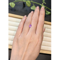 1.02 Ct. Purplish Pink Sapphire from Ceylon (Sri Lanka) Life Style