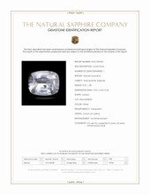 1.08 Ct. White Sapphire from Ceylon (Sri Lanka) Scan Report