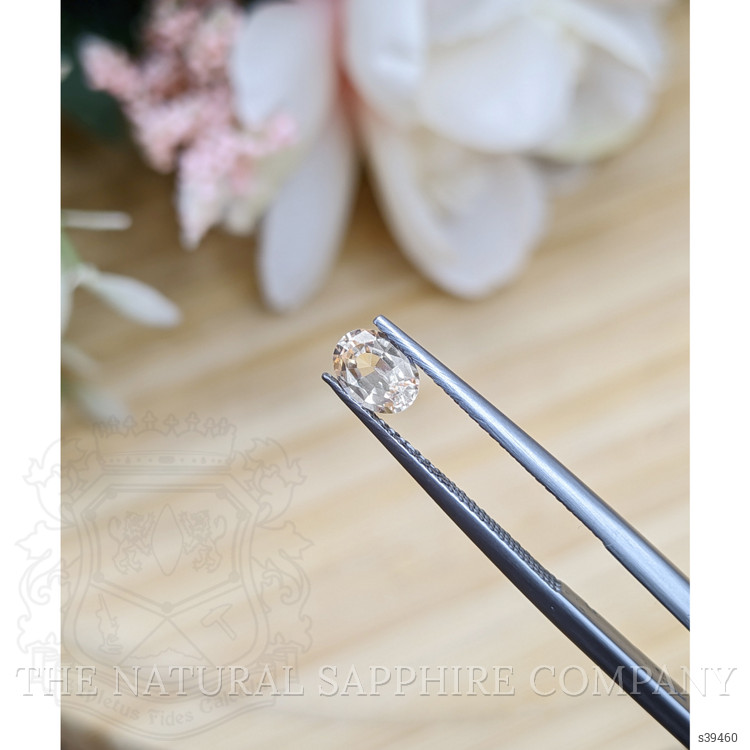 0.57 Ct. Peach Sapphire from Ceylon (Sri Lanka)