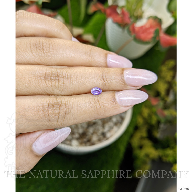 0.45 Ct. Pinkish Purple Sapphire from Ceylon (Sri Lanka)