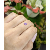 0.45 Ct. Pinkish Purple Sapphire from Ceylon (Sri Lanka) Life Style