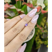 0.45 Ct. Pinkish Purple Sapphire from Ceylon (Sri Lanka) Life Style