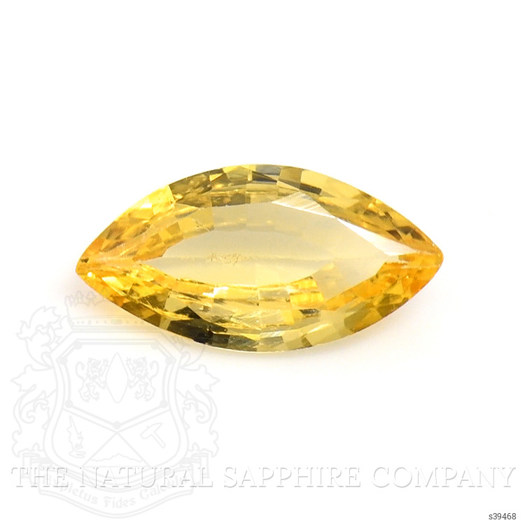 0.44 Ct. Orangish Yellow Sapphire from Ceylon (Sri Lanka)