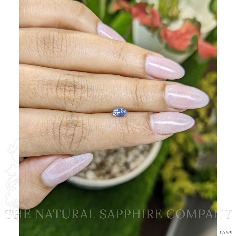 0.45 Ct. Blue Sapphire from Ceylon (Sri Lanka)