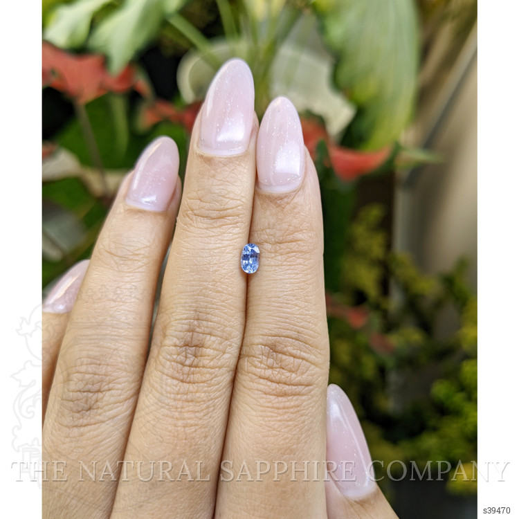 0.45 Ct. Blue Sapphire from Ceylon (Sri Lanka)