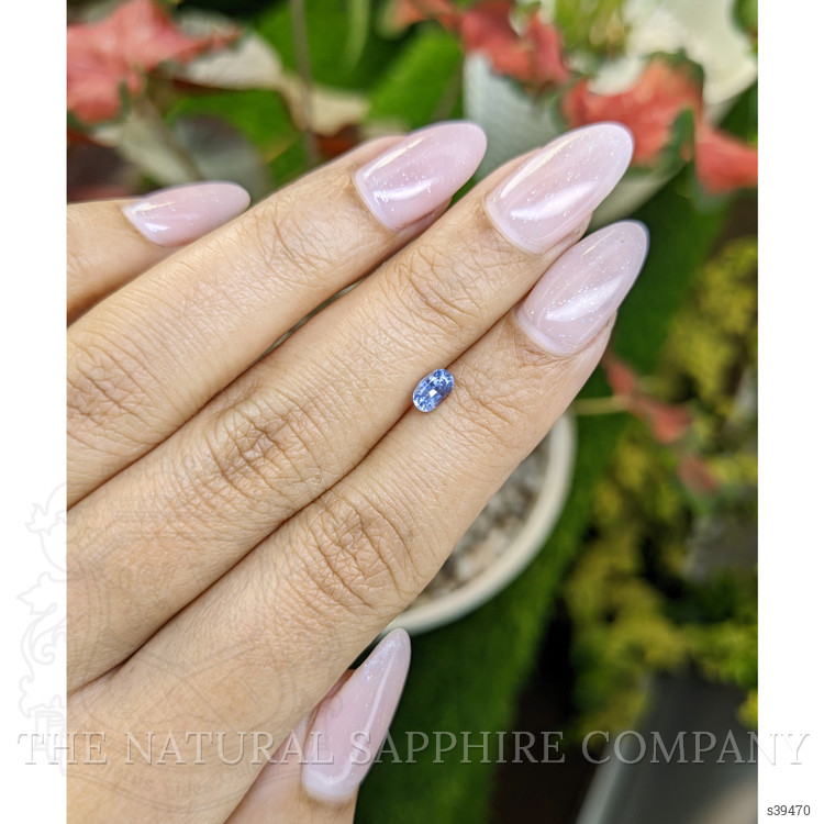 0.45 Ct. Blue Sapphire from Ceylon (Sri Lanka)
