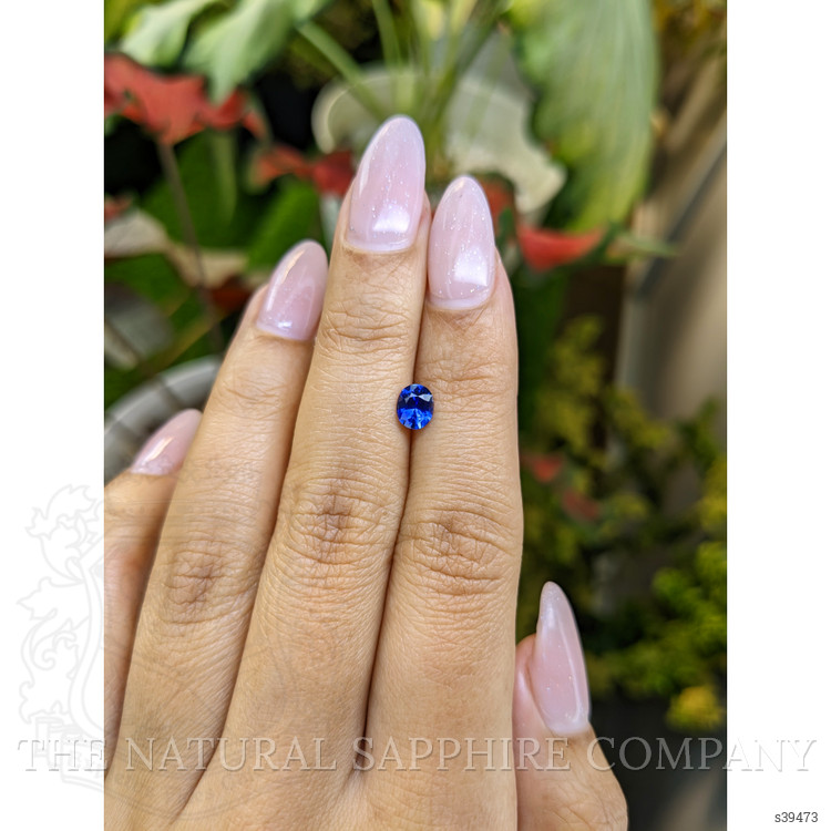 0.68 Ct. Blue Sapphire from Ceylon (Sri Lanka)