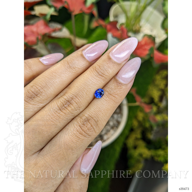 0.68 Ct. Blue Sapphire from Ceylon (Sri Lanka)