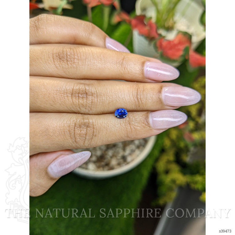 0.68 Ct. Blue Sapphire from Ceylon (Sri Lanka)