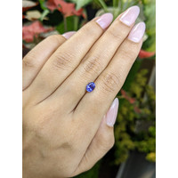 0.89 Ct. Violet Sapphire from Ceylon (Sri Lanka) Life Style