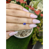 0.89 Ct. Violet Sapphire from Ceylon (Sri Lanka) Life Style