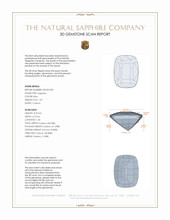 1.69 Ct. Blue Sapphire from Ceylon (Sri Lanka) 3 D Scan Report