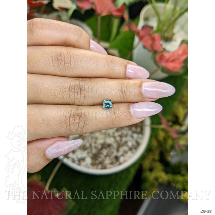 0.91 Ct. Bluish Green Sapphire from Madagascar