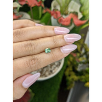 1.10 Ct. Bluish Green Sapphire from Madagascar Life Style