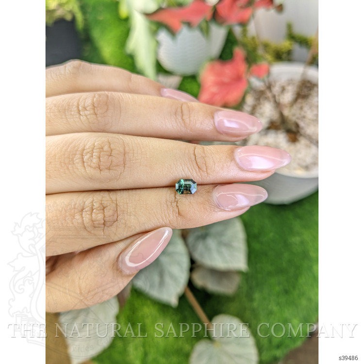 1.00 Ct. Bluish Green Sapphire from Madagascar