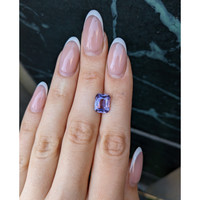 4.17 Ct. Purple Sapphire from Ceylon (Sri Lanka) Life Style