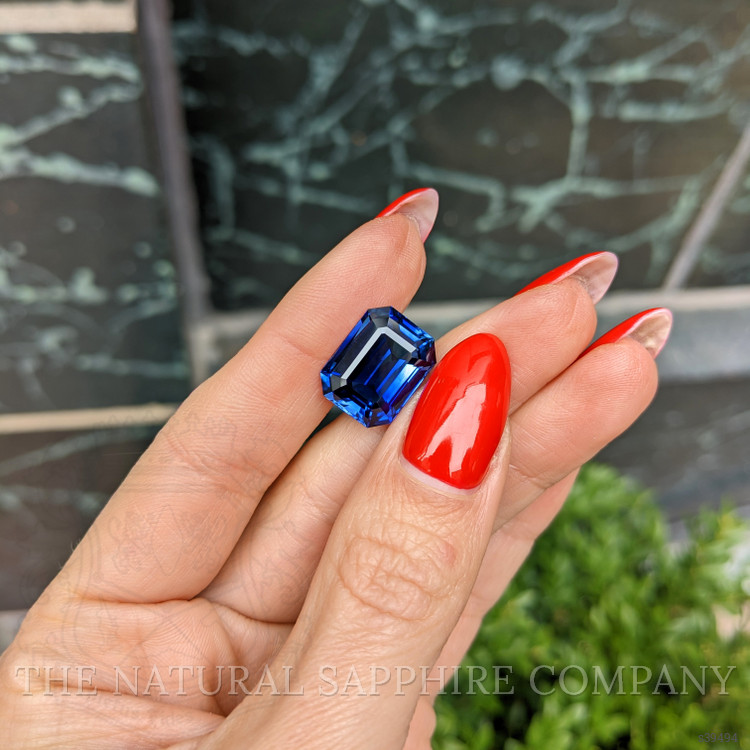 12.74 Ct. Blue Sapphire from Ceylon (Sri Lanka)
