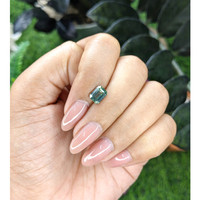 1.56 Ct. Bluish Green Sapphire from Tanzania Life Style