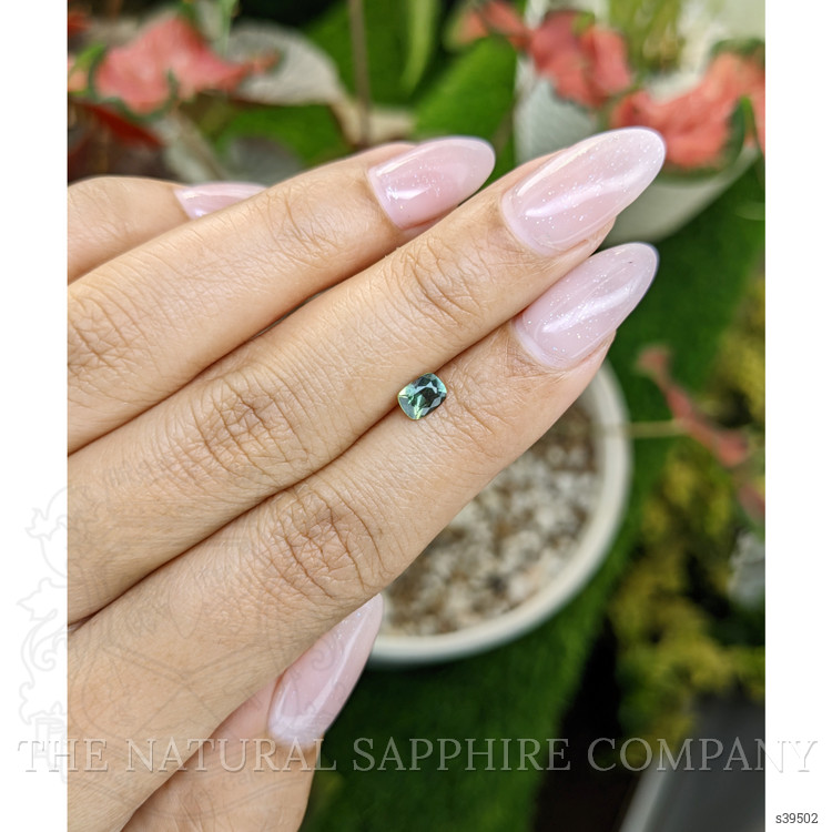 0.52 Ct. Green Sapphire from Ceylon (Sri Lanka)