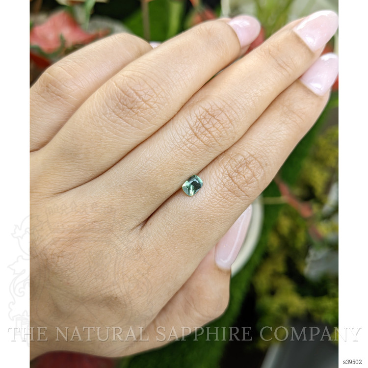 0.52 Ct. Green Sapphire from Ceylon (Sri Lanka)