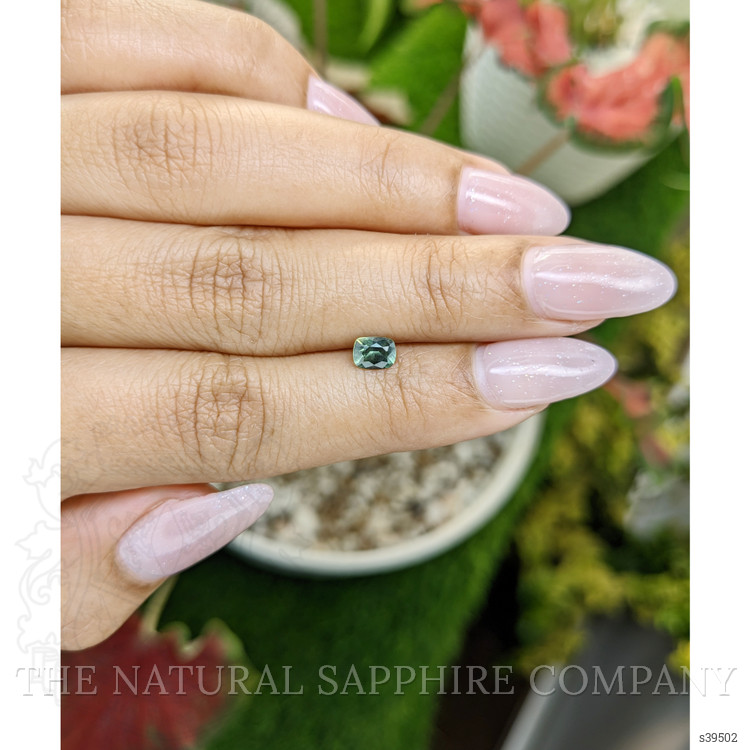 0.52 Ct. Green Sapphire from Ceylon (Sri Lanka)
