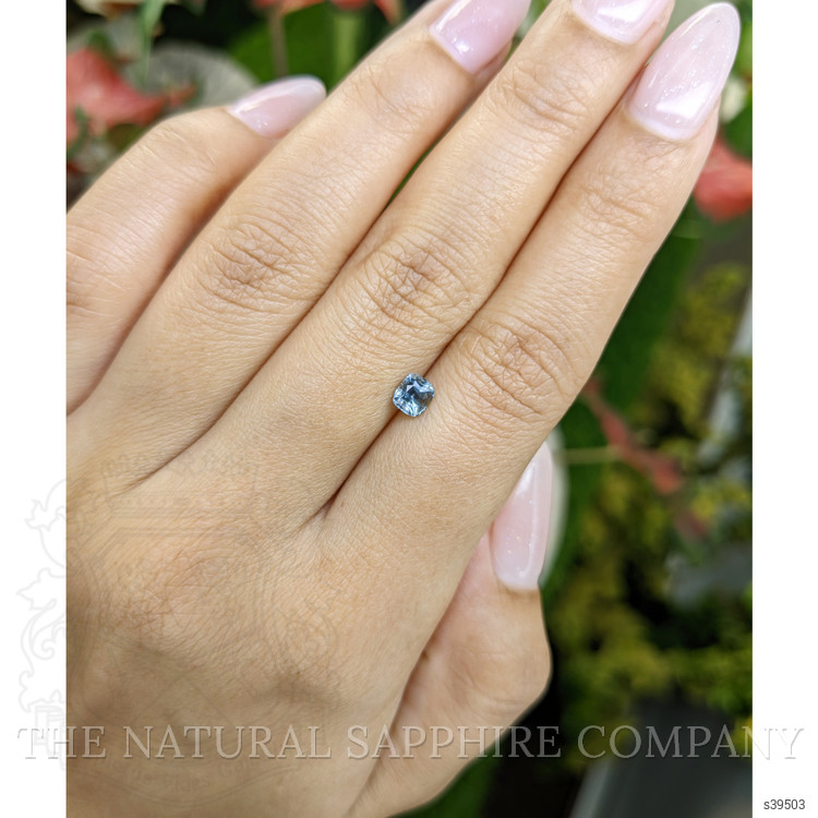 0.67 Ct. Greenish Blue Sapphire from Ceylon (Sri Lanka)