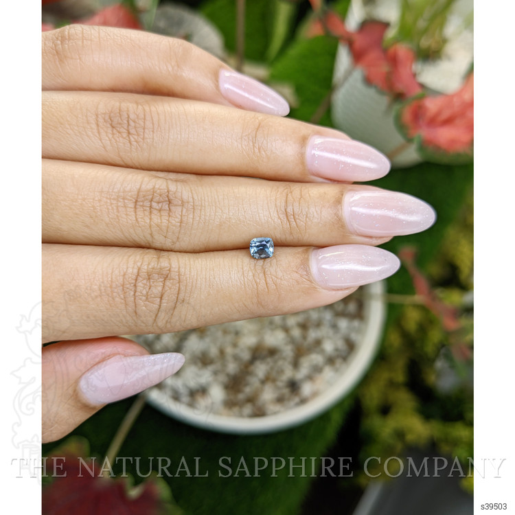 0.67 Ct. Greenish Blue Sapphire from Ceylon (Sri Lanka)